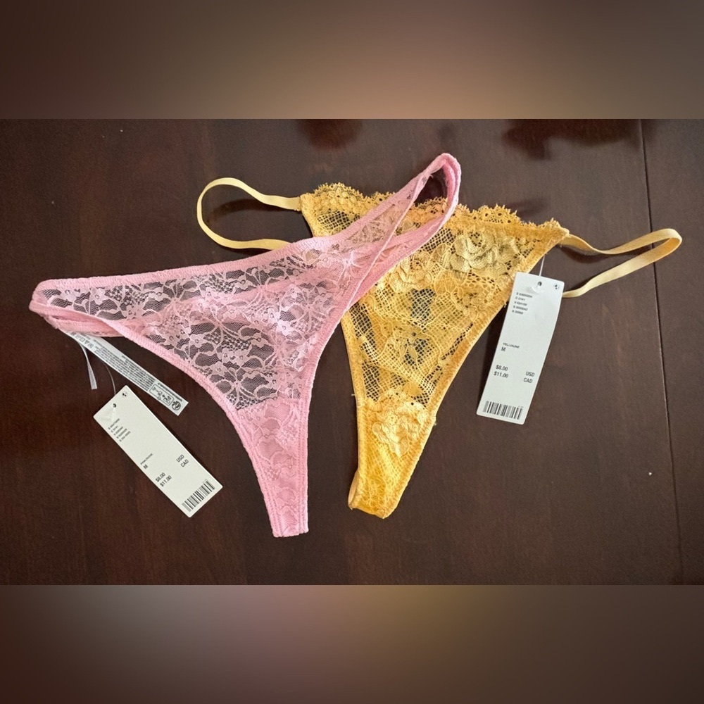Urban Outfitters lace thongs NWT